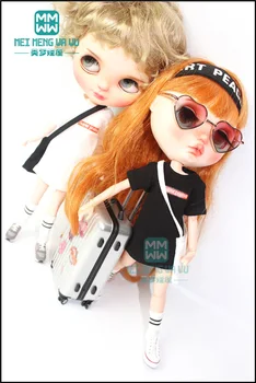 Одежда для куклы Blyth, модная футболка с надписью, 28-30 см, аксессуары для куклы Blyth Azone OB22 OB24