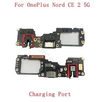 Оригинальный USB-разъем для зарядки, плата порта, гибкий кабель для ремонта зарядного порта OnePlus Nord CE 2 5G