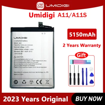 Оригинальный аккумулятор для телефона UMI UMIDIGI A11S, высококачественный аккумулятор с инструментами, 5150 мАч, новый
