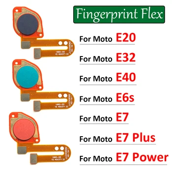 Оригинальный отпечаток пальца для Motorola Moto E20 E32 E40 E6s E7 Plus Кнопка включения 
