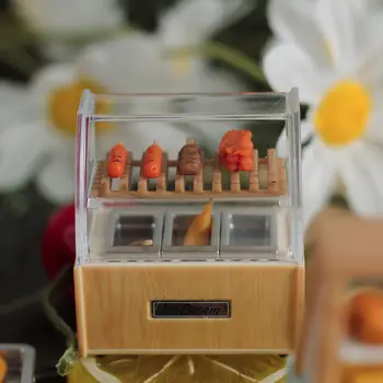 ПОЛЬЗОВАТЕЛЬСКИЕ Японские Пищевые игрушки Шкаф для сосисок Украшения из смолы Оден Бенто Миниатюрные Пищевые игрушки DIY Креативные украшения Кукольный домик