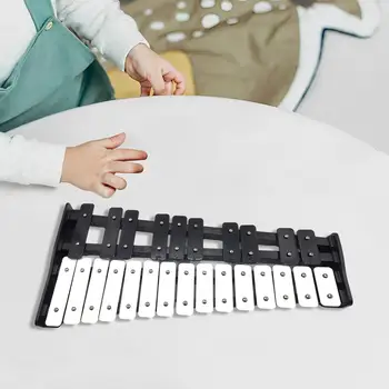 Портативный профессиональный ксилофон Glockenspiel на 25 нот для детей и взрослых