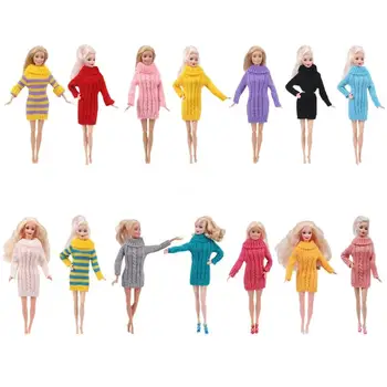 Прекрасный свитер с высоким воротом для девочек-кукол Барби 30 см/12 дюймов, поставка для вечеринки по случаю дня рождения, прямая поставка