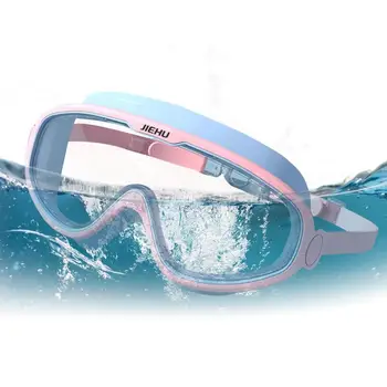 Профессиональные Очки Для плавания Водонепроницаемые Очки Для Взрослых В Большой Оправе Удобные Очки Для Плавания С Защитой От запотевания И Ультрафиолета Для Мужчин Женщин