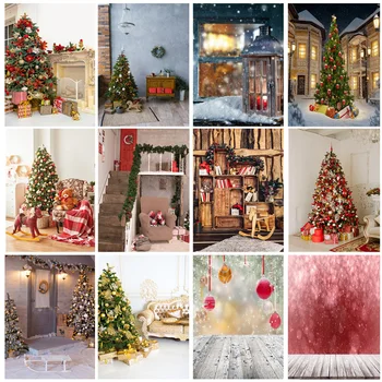 Рождественские фоны SHUOZHIKE для фотосъемки, Зимний Снежный подарок, Портрет новорожденного, фотофон для фотосессии STY-01
