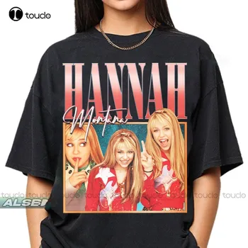Рубашка Hannah Montana, Футболки Для фанатов Hannah Montana, Футболка Hannah Montana, Рубашка Hannah Montana в стиле Ретро 90-х, Товарный подарок Hannah Montana