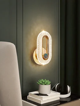Скандинавская простая креативная настенная лампа для гостиной, Роскошная настенная лампа, прикроватная лампа, Элитная спальня интернет-знаменитостей