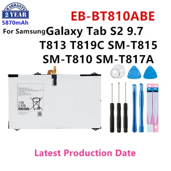 Совершенно Новый Аккумулятор для планшета EB-BT810ABE 5870mA для Samsung Galaxy S2 9.7 T815C SM-T815 SM-T810 T817A T813 T819C T815Y + Инструменты