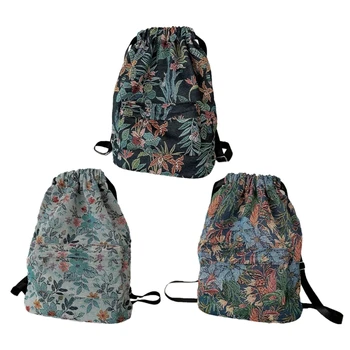 Стильный рюкзак на шнурке с большой вместимостью, минималистичная сумка через плечо, современная сумка для студентов и офисных работников