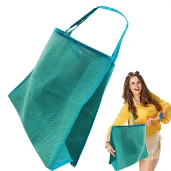 Сумка для покупок, модная сетчатая сумка для кухни, сетка на одно плечо, пляжная сетчатая полая сумка для хранения большой емкости, сумочка