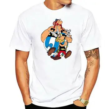 Футболка Asterix Футболка Asterix And Obelix, Уличная Футболка С Коротким рукавом, Мужская Футболка из 100-процентного хлопка, Потрясающая футболка с XXX Графикой