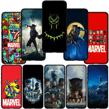 Чехол для телефона Marvel Black Panther Superhero Cover для Xiaomi Poco X3 NFC GT X4 M2 M3 M4 Pro M5 10T 11T 11 12 C40 F3 A3 A2 Case
