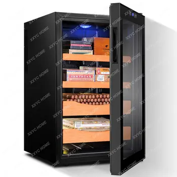 Шкаф для сигар Мини Электронный шкаф для сигар Постоянная температура и влажность Кедрового дерева Шкаф точного контроля влажности