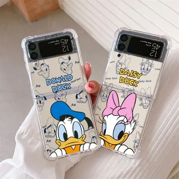 амортизирующий чехол для Samsung Galaxy Z Flip 3 5G Flip ZFlip ZFlip4 ZFlip3 Чехол для телефона Donald Duck