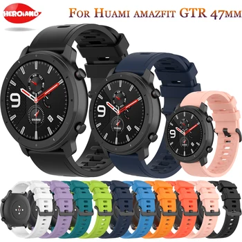 спортивный силиконовый 22 мм ремешок для часов Huawei watch GT 2 46 мм Сменный браслет для смарт-часов Huawei watch GT 42 мм 46 мм